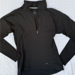 Patagonia Capilene Shirt Women's S small Black 1/4 Zip Long Sleeve Base Layer